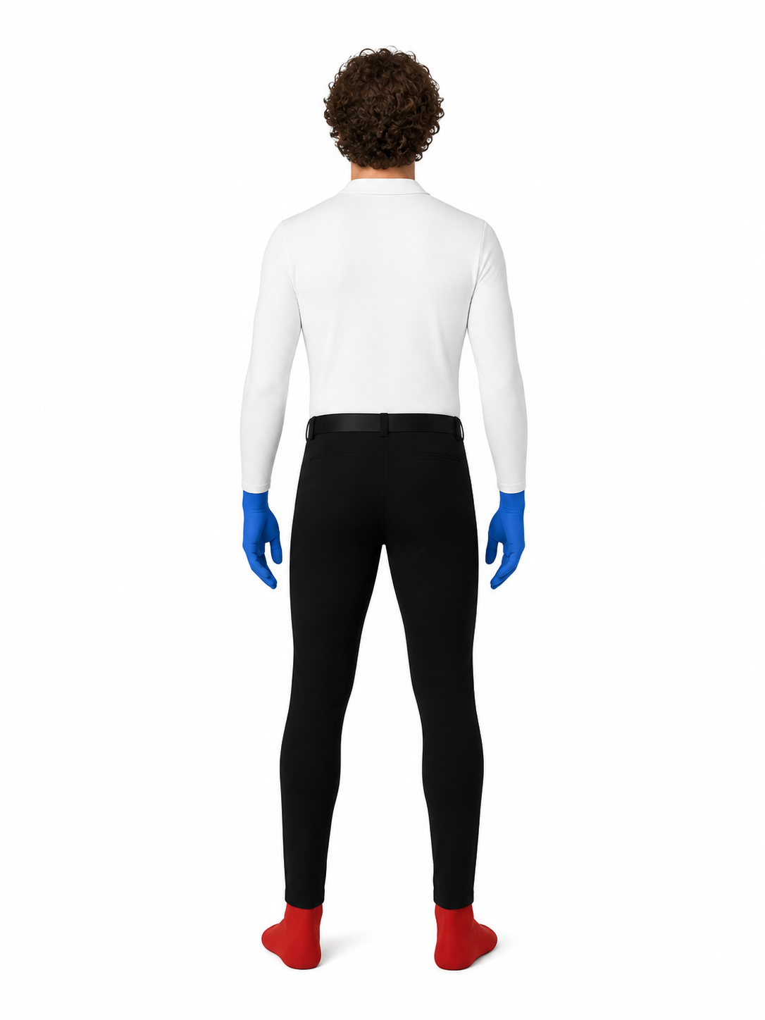 Character Carnival Jumpsuit with Glasses and Tie