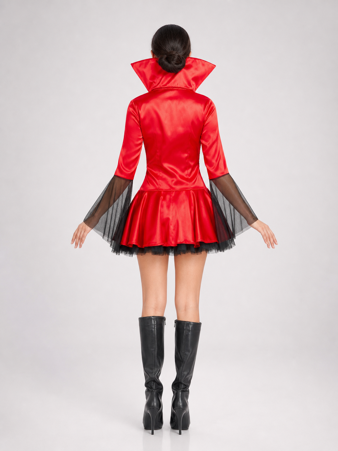 Red and Black Demon Costume for Halloween and Cosplay