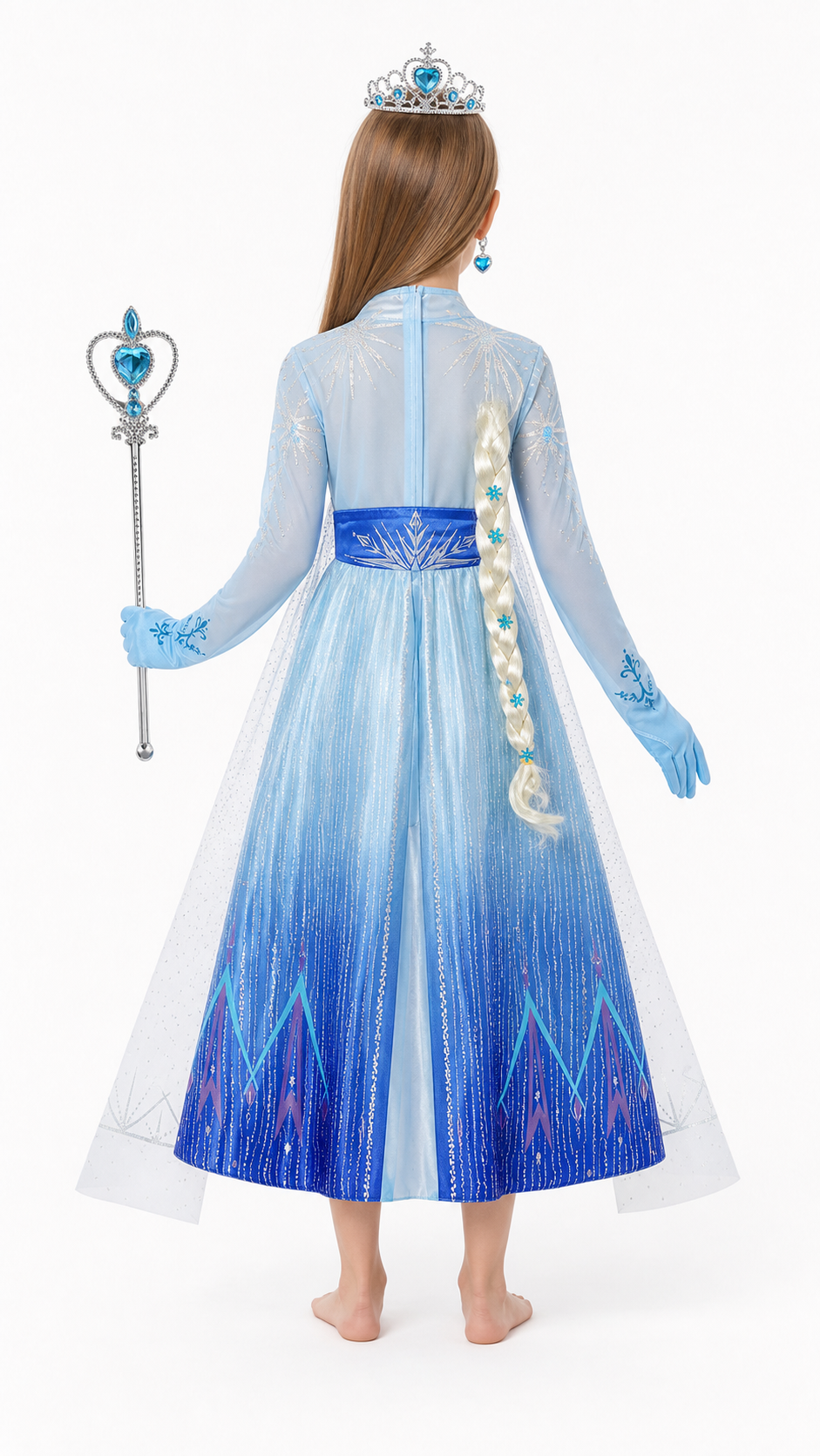 Princess Costume with Dress and Accessories back view