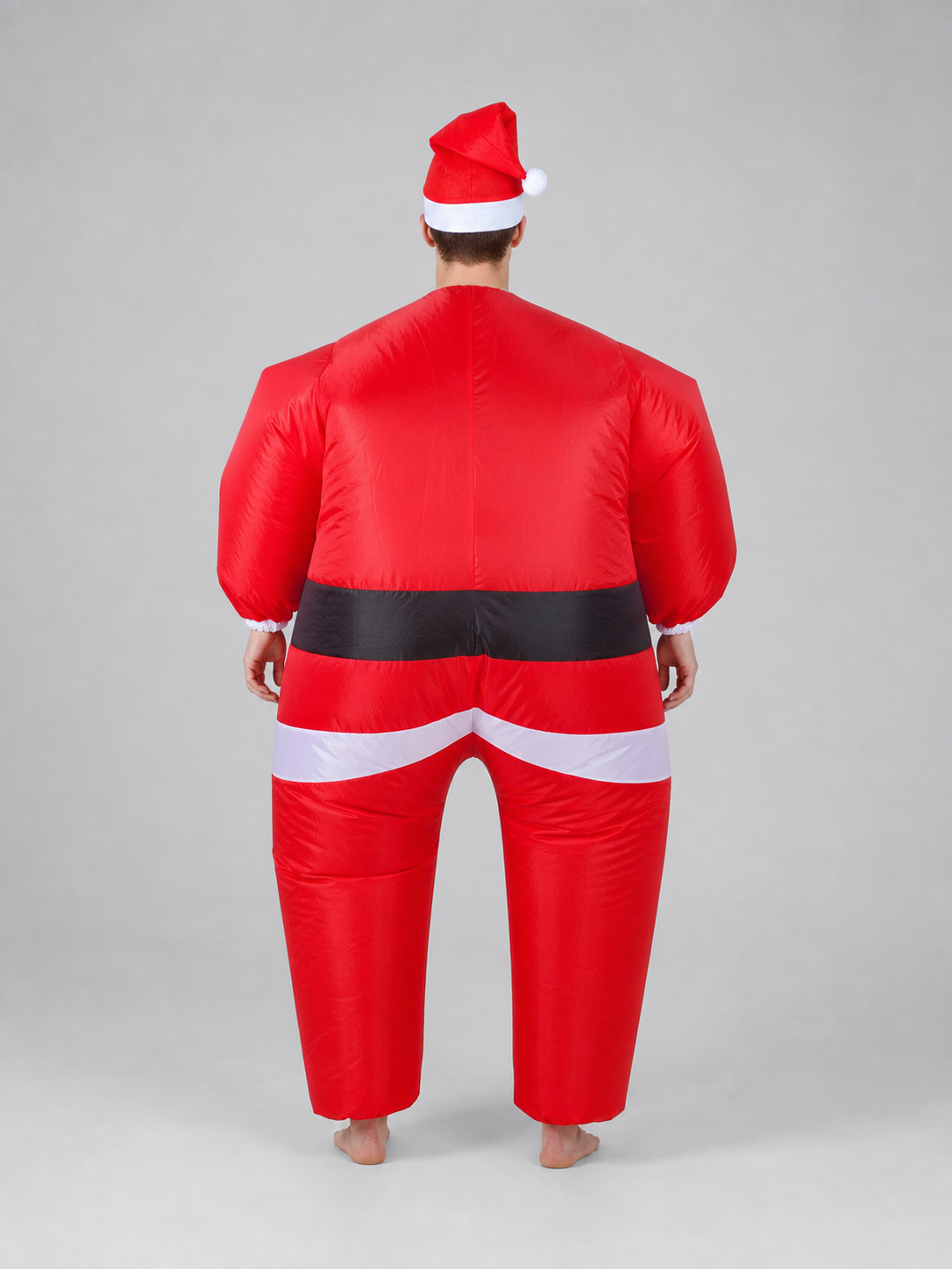 Santa Claus costume with beard and hat for the holidays