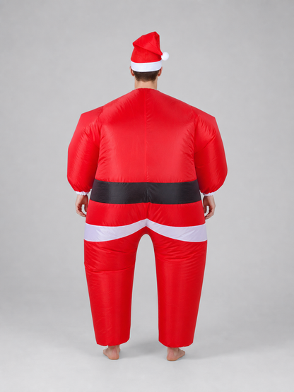 Santa Claus costume with beard and hat for the holidays