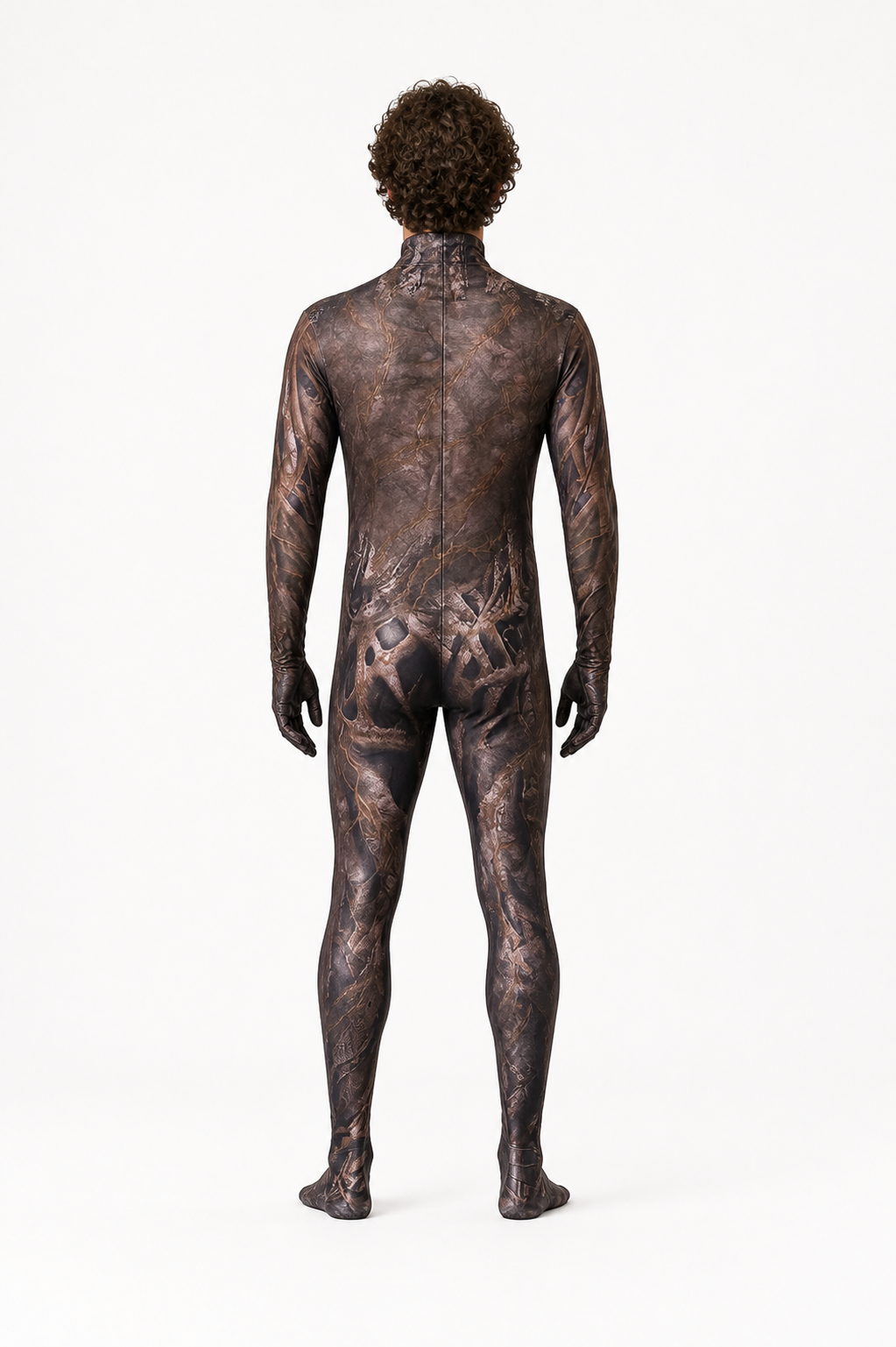 Alien Costume, One-Piece Jumpsuit with Headpiece back view