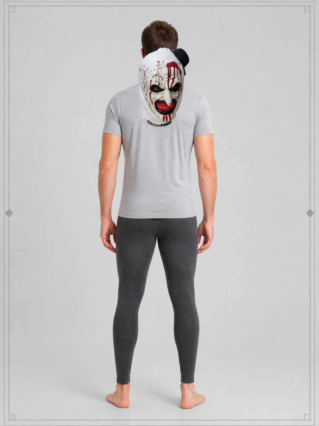 Halloween and Cosplay Carnival Mask with Blood Effect back view