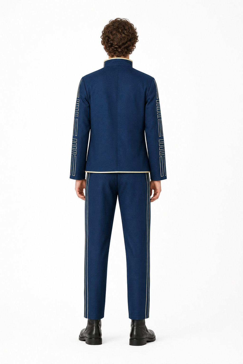 Character Cosplay Costume, Jacket and Pants back view