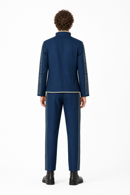 Character Cosplay Costume, Jacket and Pants back view