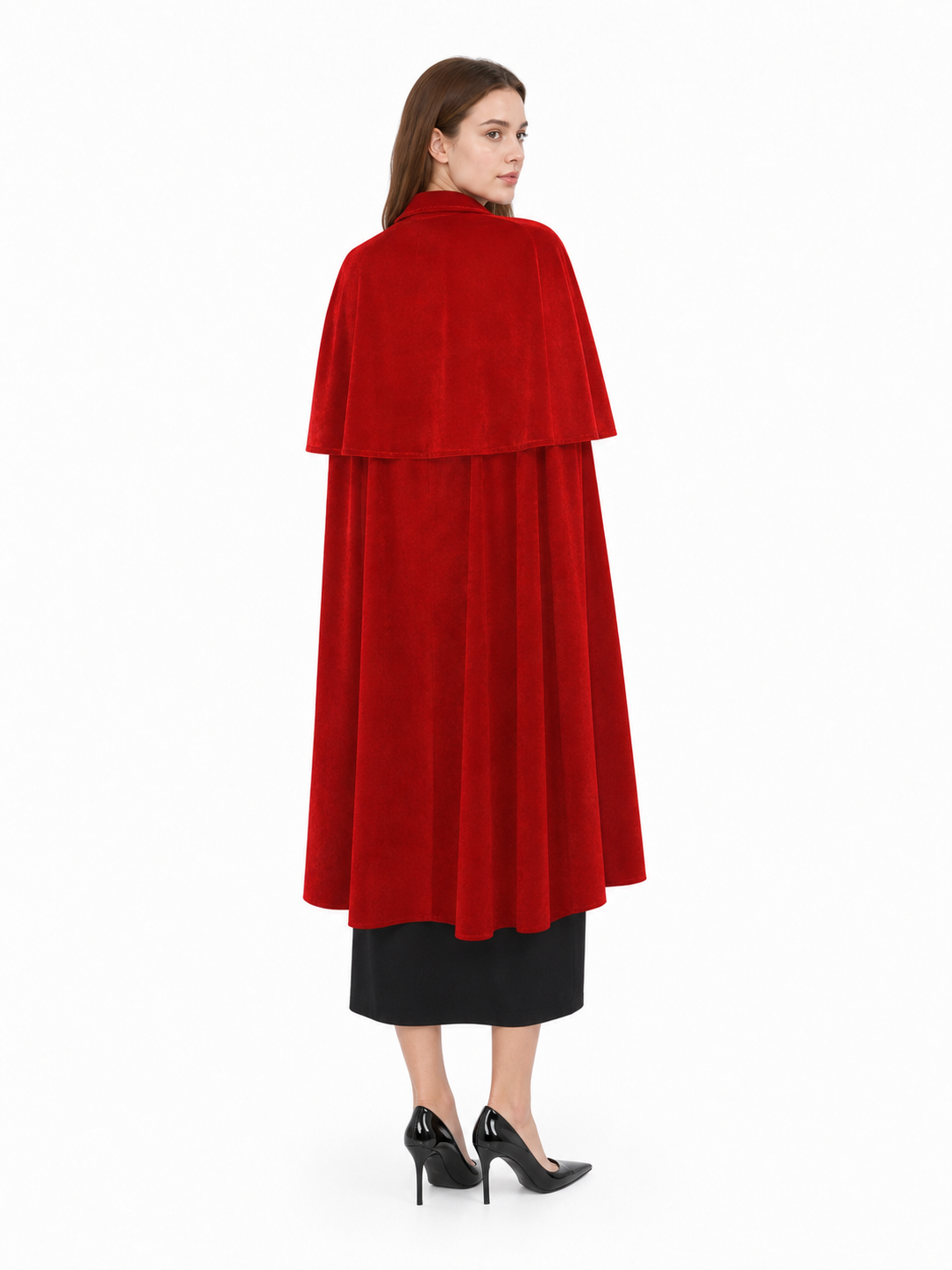 Red Vampire Costume Cape for Halloween