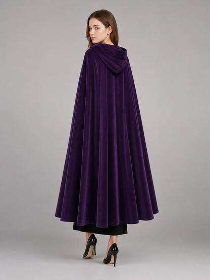 Purple Carnival Cloak with Hood