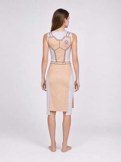 Cosplay Costume: Sleeveless Geometric Dress