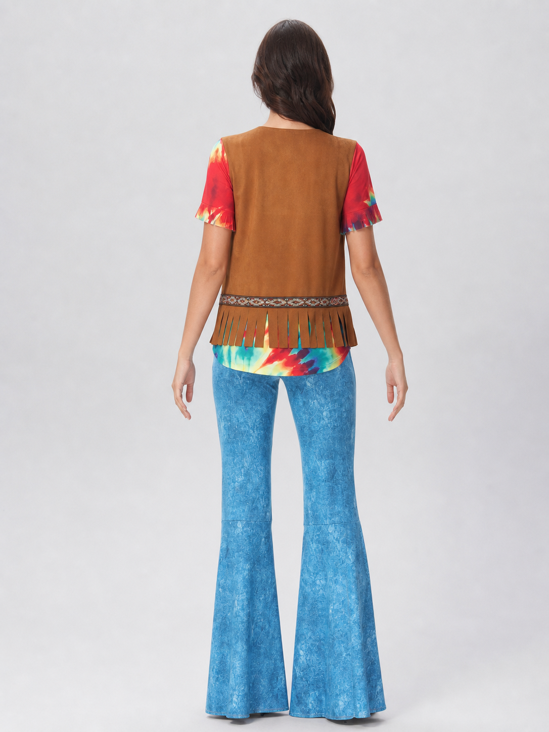 Disco Stage Costume with Vest, Top, and Pants