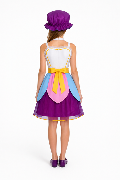 Teapot Cosplay Costume: Dress and Hat back view