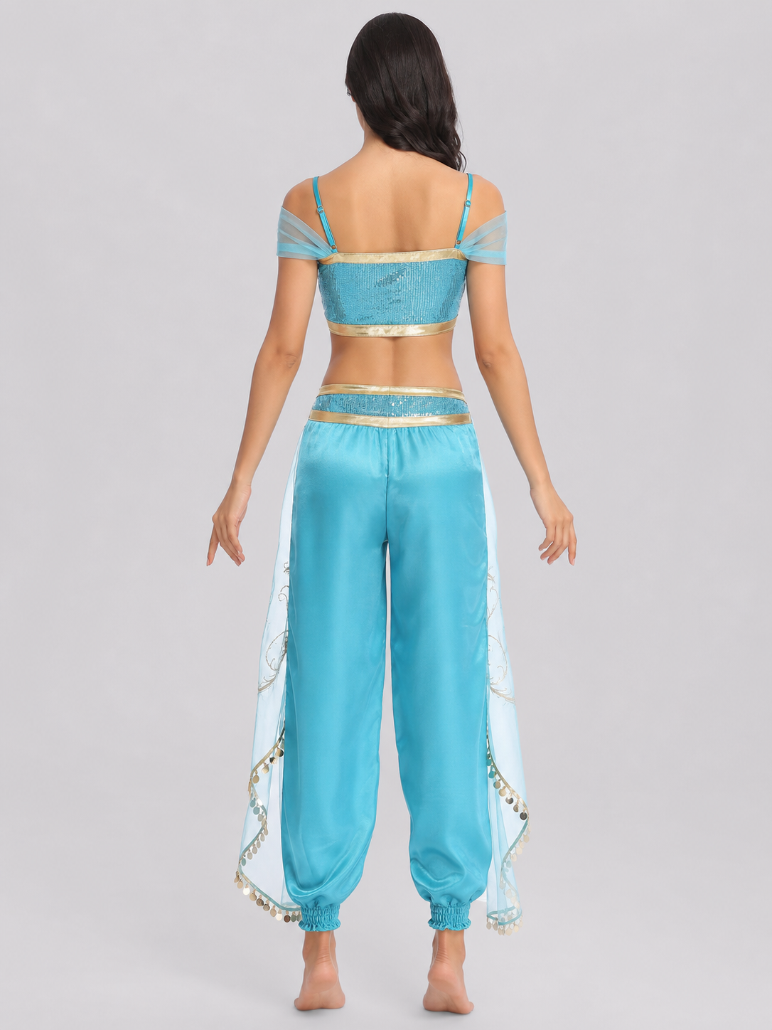 Themed Costume with Sequins and Harem Pants