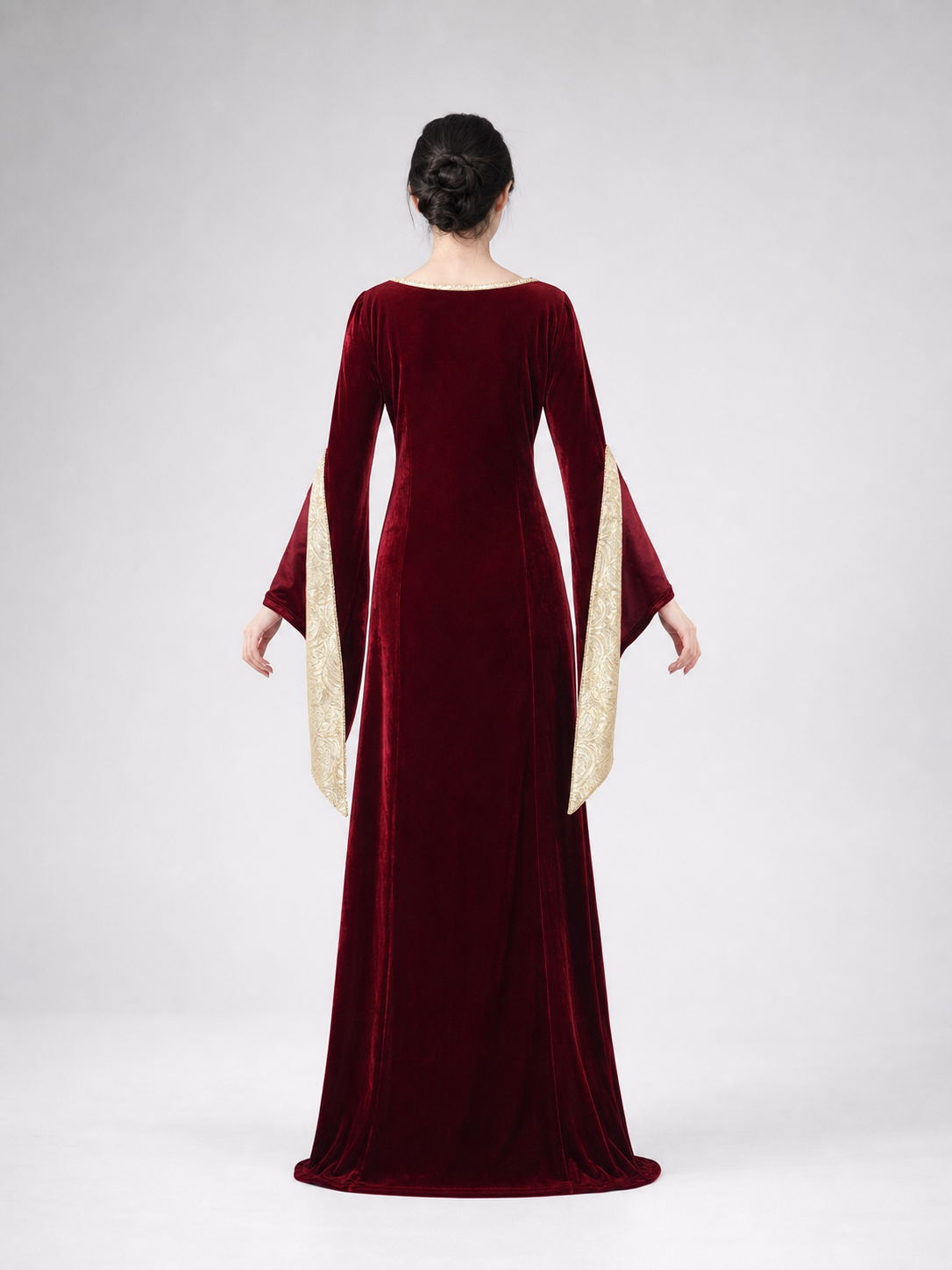 Carnival costume — long hooded dress
