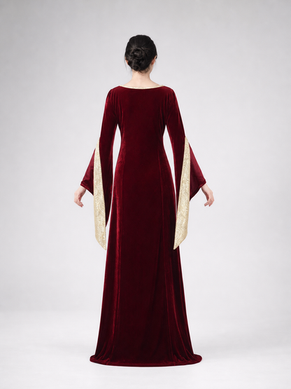 Carnival costume — long dress with a hood