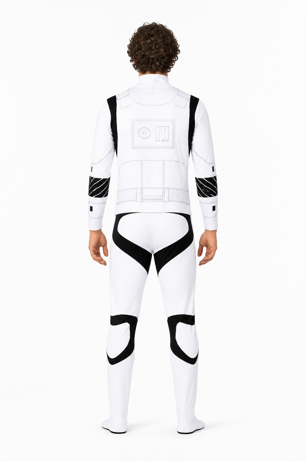 Stormtrooper Jumpsuit with Mask for Cosplay back view