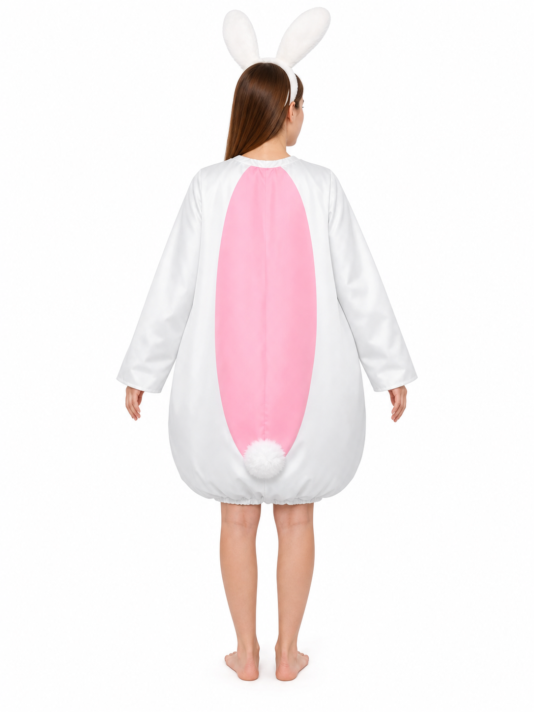 White Pink Rabbit Costume Jumpsuit product view 26