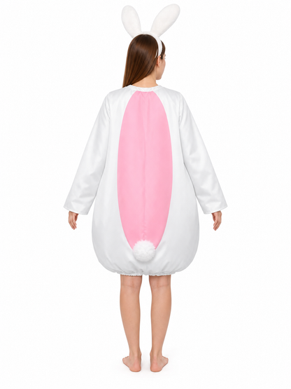 White Pink Rabbit Costume Jumpsuit product view 26
