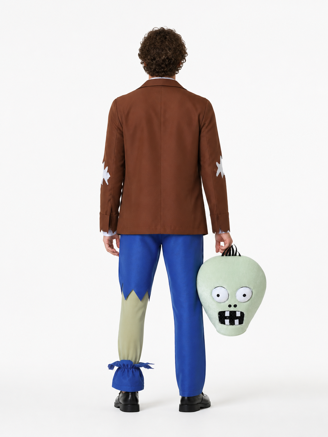 Kids' Zombie Costume with Tie for Halloween back view