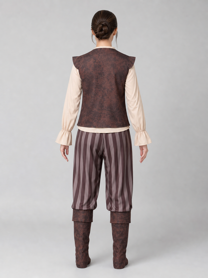 Pirate Costume with Tricorn Hat and Saber