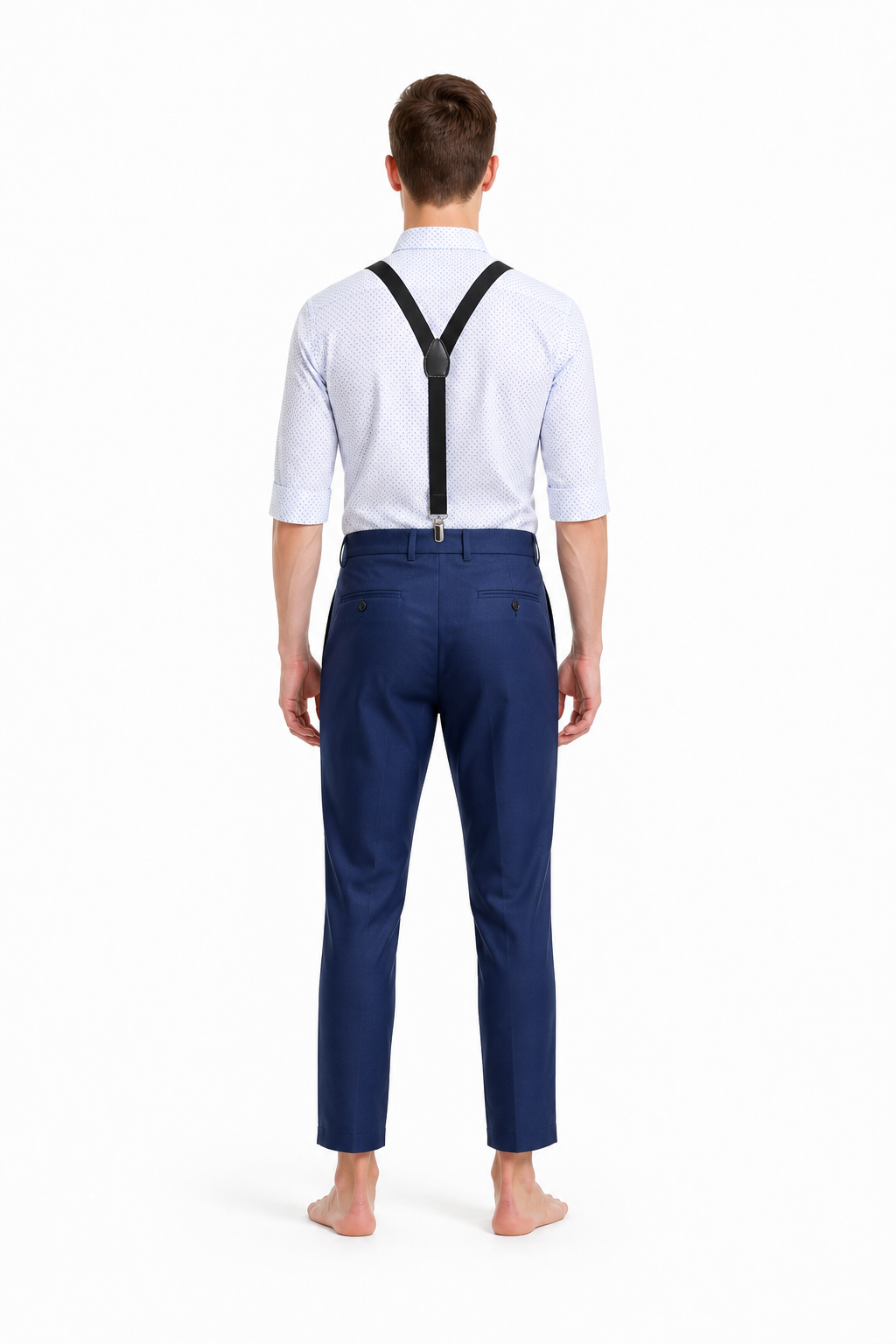 Cosplay Costume: Shirt, Pants, and Vest back view