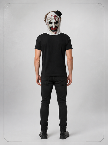 Horrifying Clown Carnival Mask for Halloween and Cosplay back view
