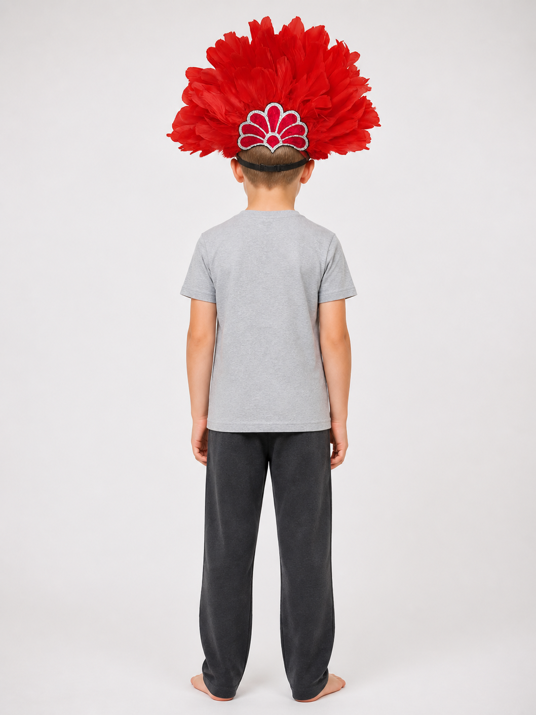 Red Feather Carnival Headpiece product view 18