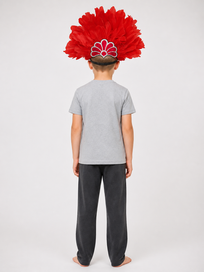 Red Feather Carnival Headpiece product view 18
