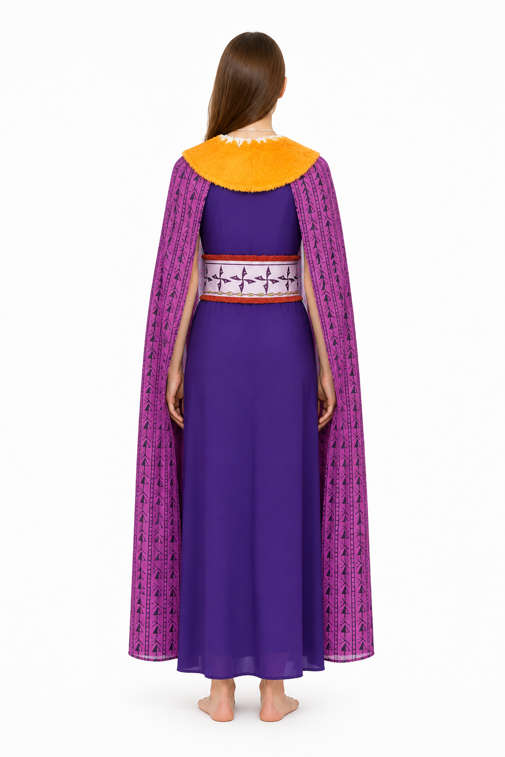 Stage Costume Set with Dress and Cape