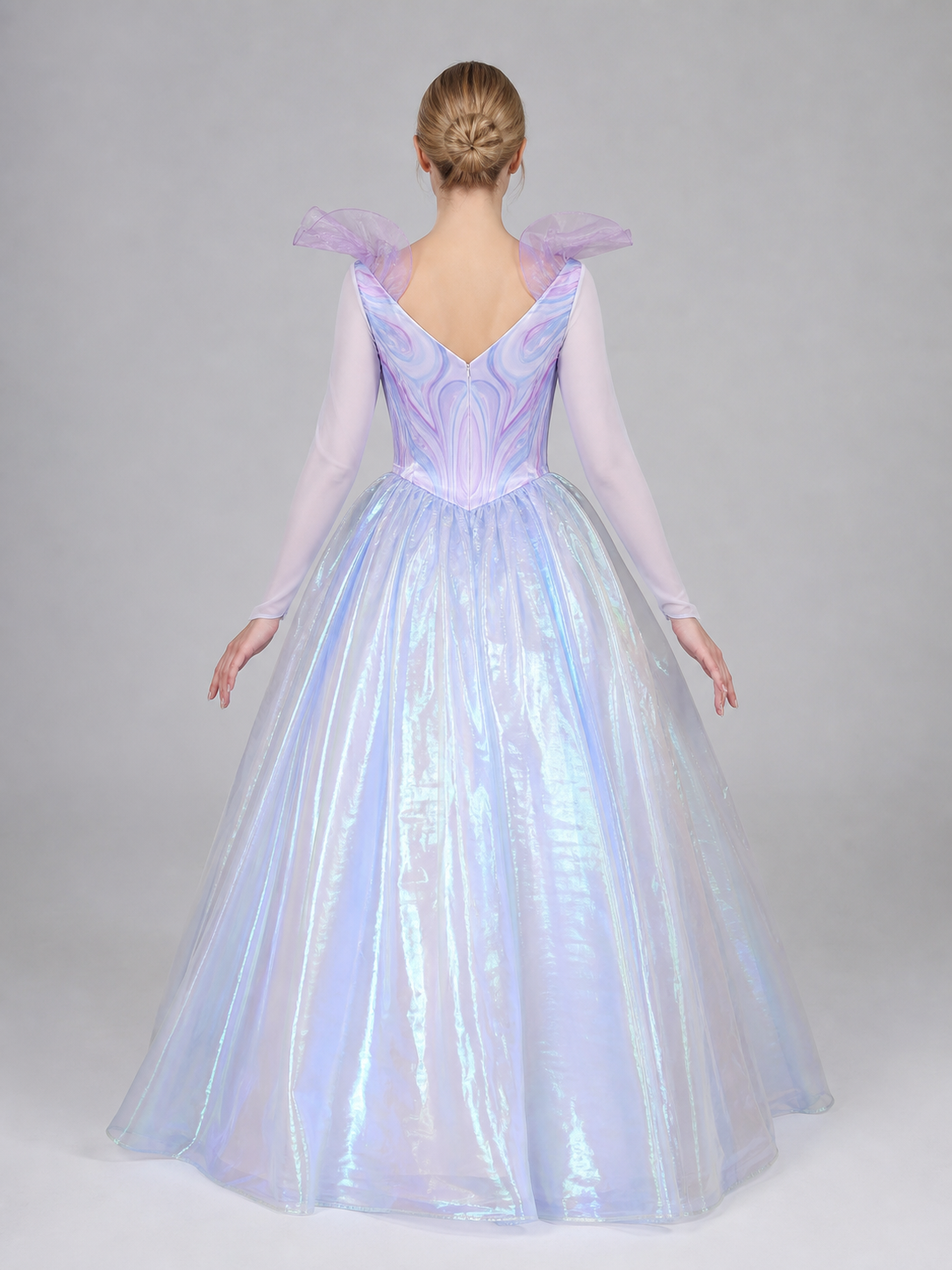 Glinda cosplay dress, purple, with a full skirt