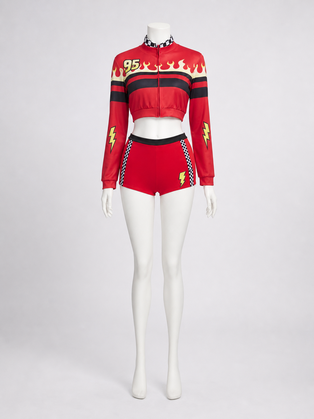 Two-Piece Racing-Style Stage Costume back view