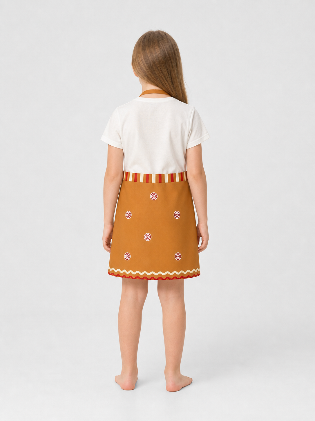 Gingerbread Man Apron with Bow Design