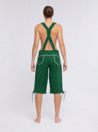 Green Suspender Pants for Oktoberfest
