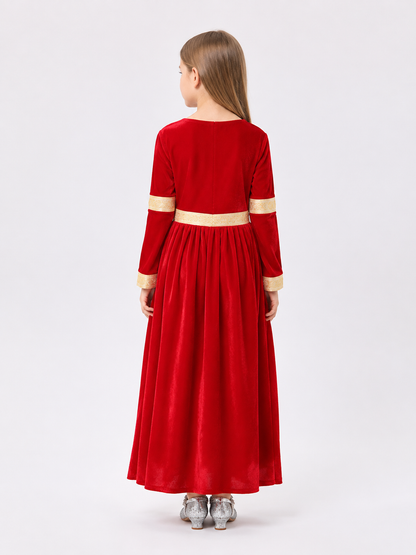 Medieval-Style Princess Dress for Halloween back view