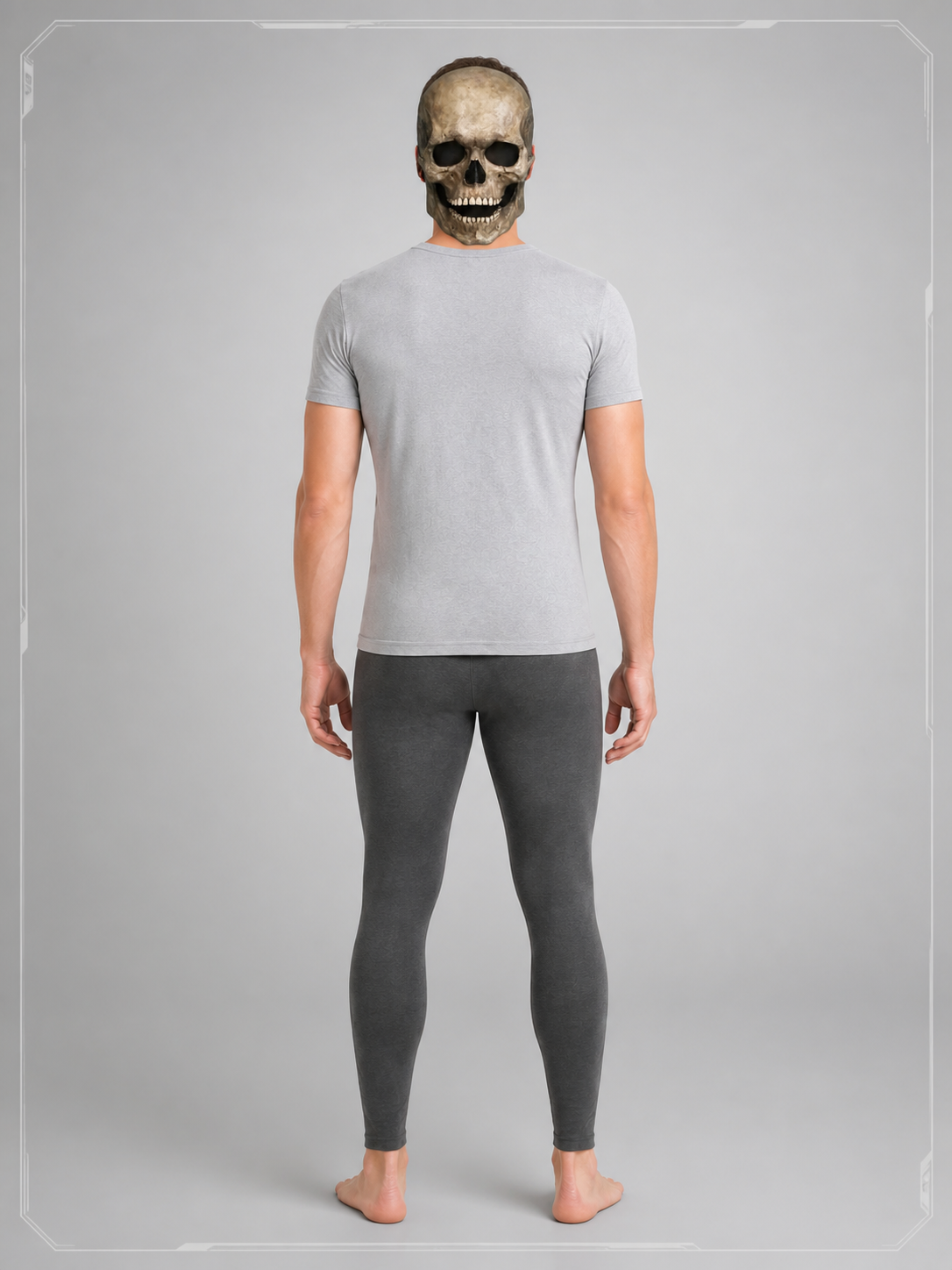 Halloween and Cosplay Skull Carnival Mask back view