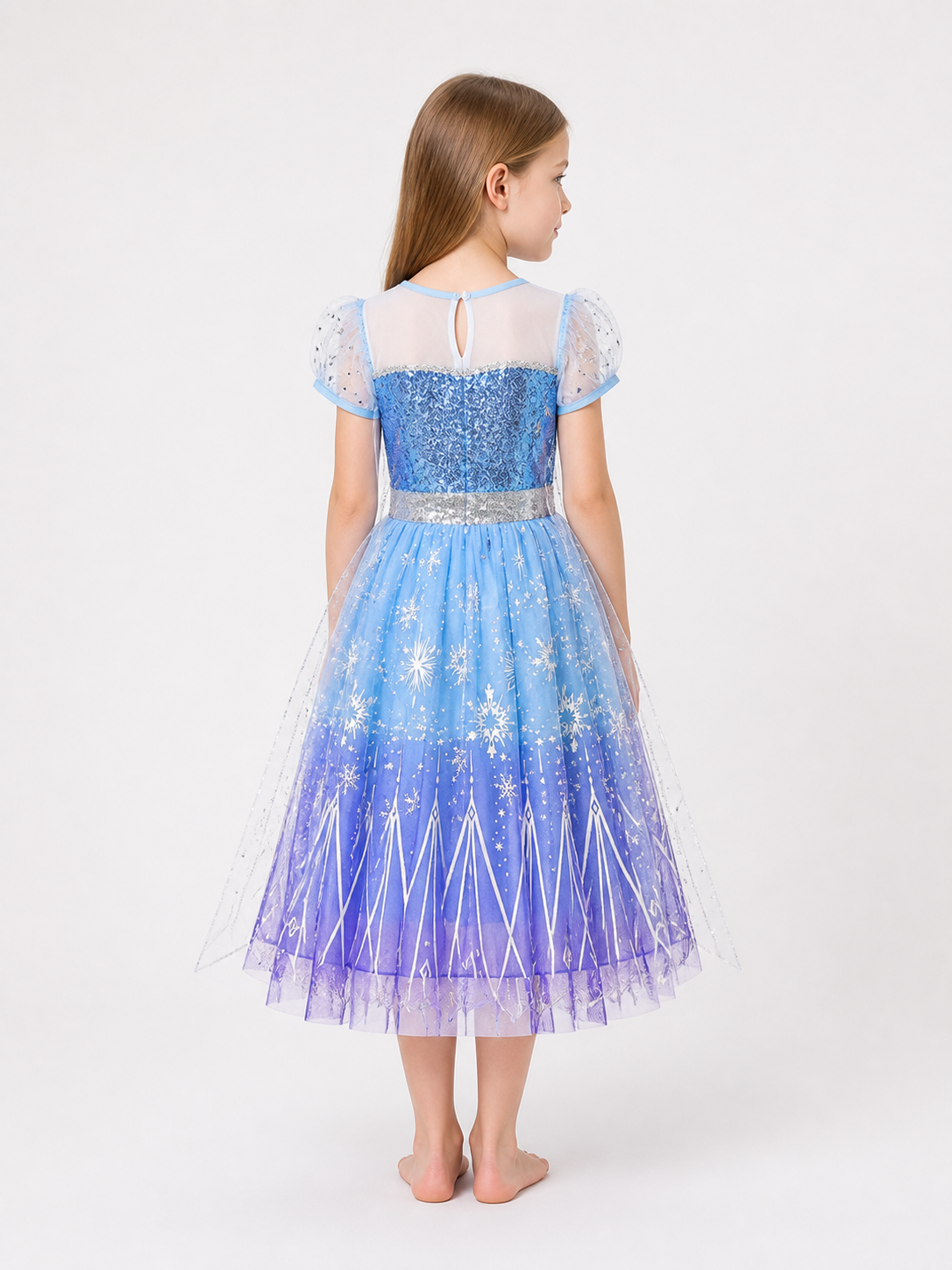 Princess Costume with Snowflakes for Halloween