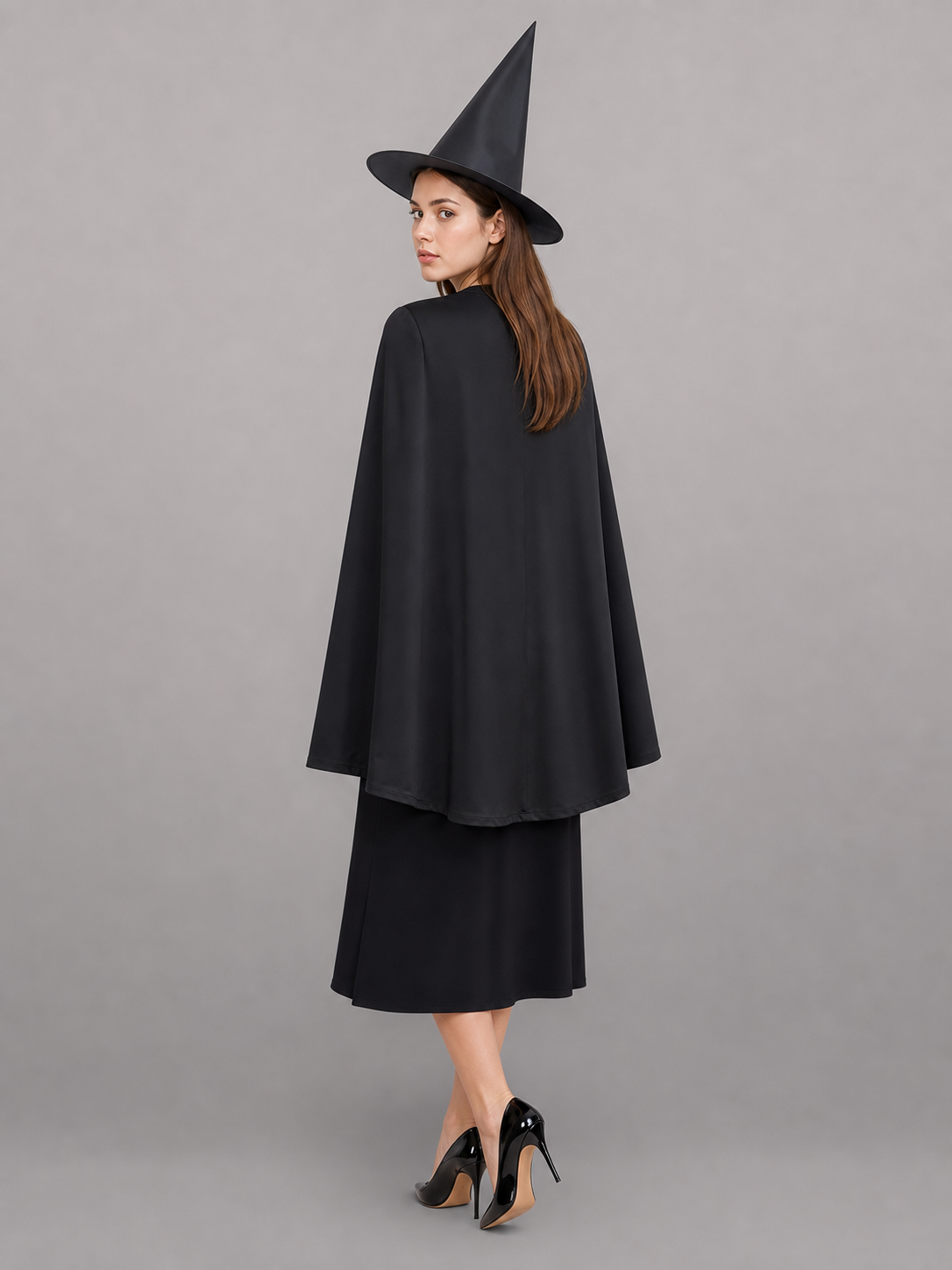 Halloween Witch Costume: Dress and Hat