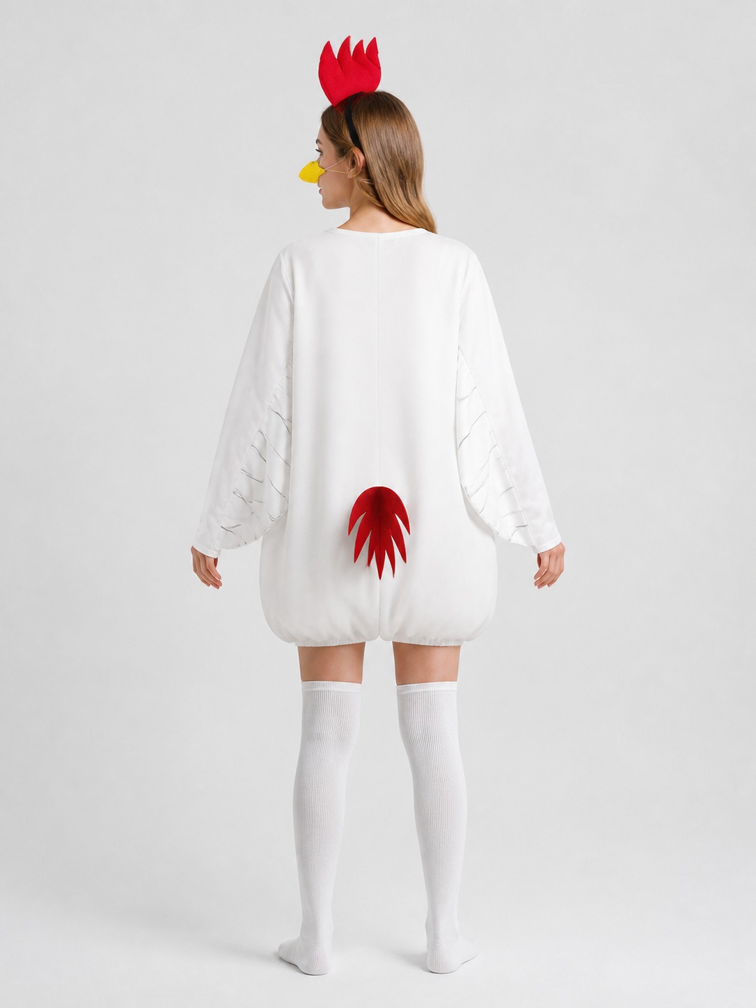 Chicken Carnival Costume with Wings and Tail back view