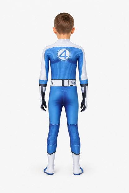 Fantastic Four Number 4 Jumpsuit for Cosplay back view