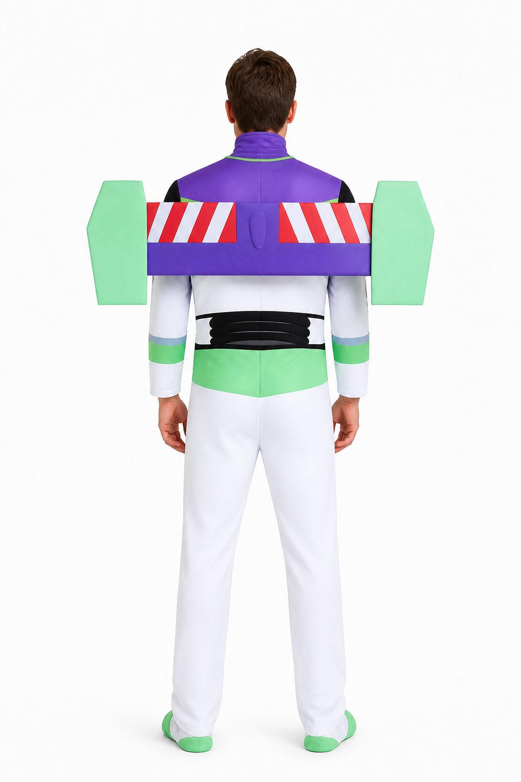 Buzz Lightyear Jumpsuit with Wings and Hood back view