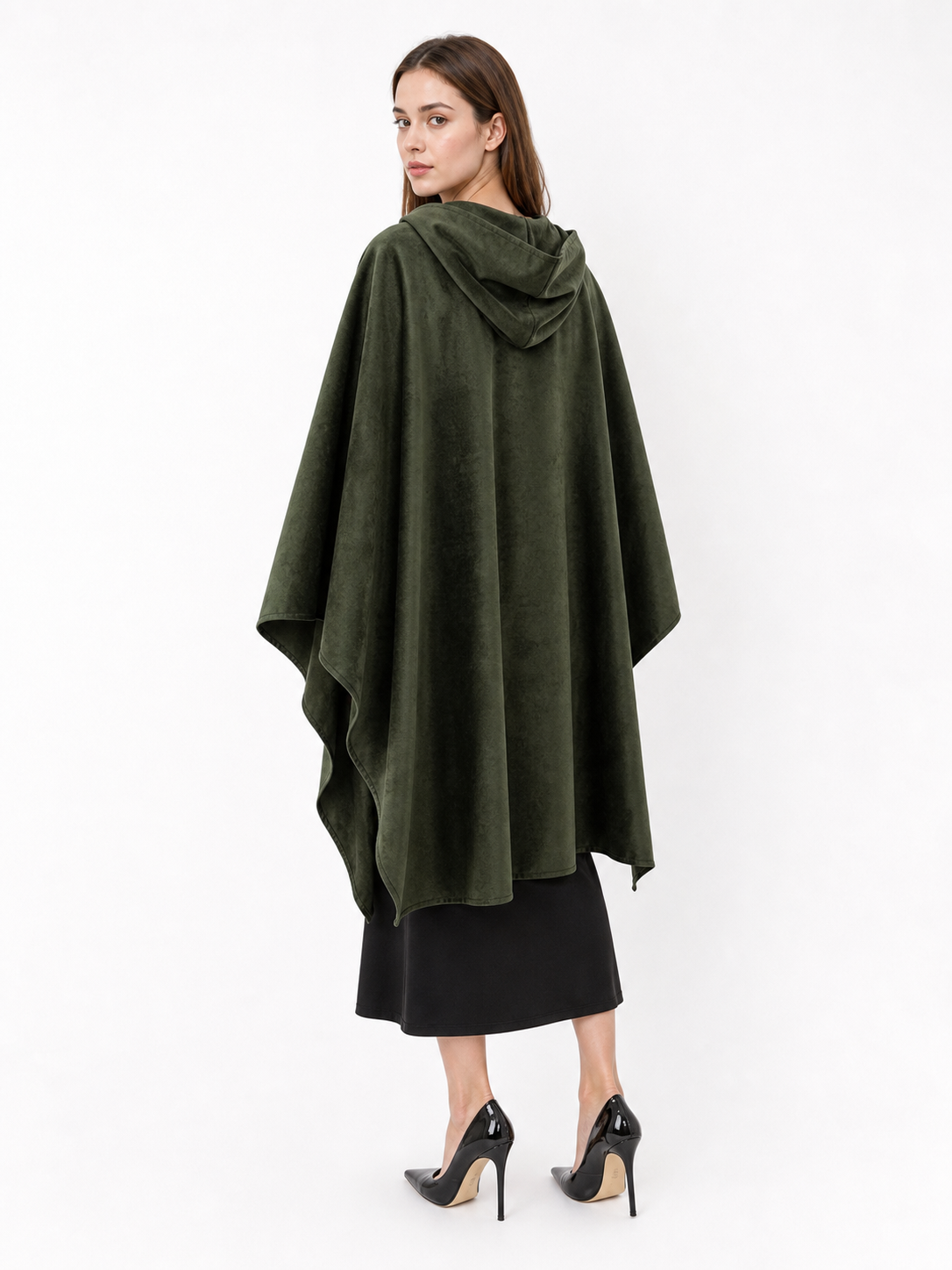 Green hooded carnival cloak, cosplay