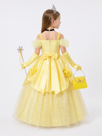 Yellow Princess Costume for Halloween and Cosplay