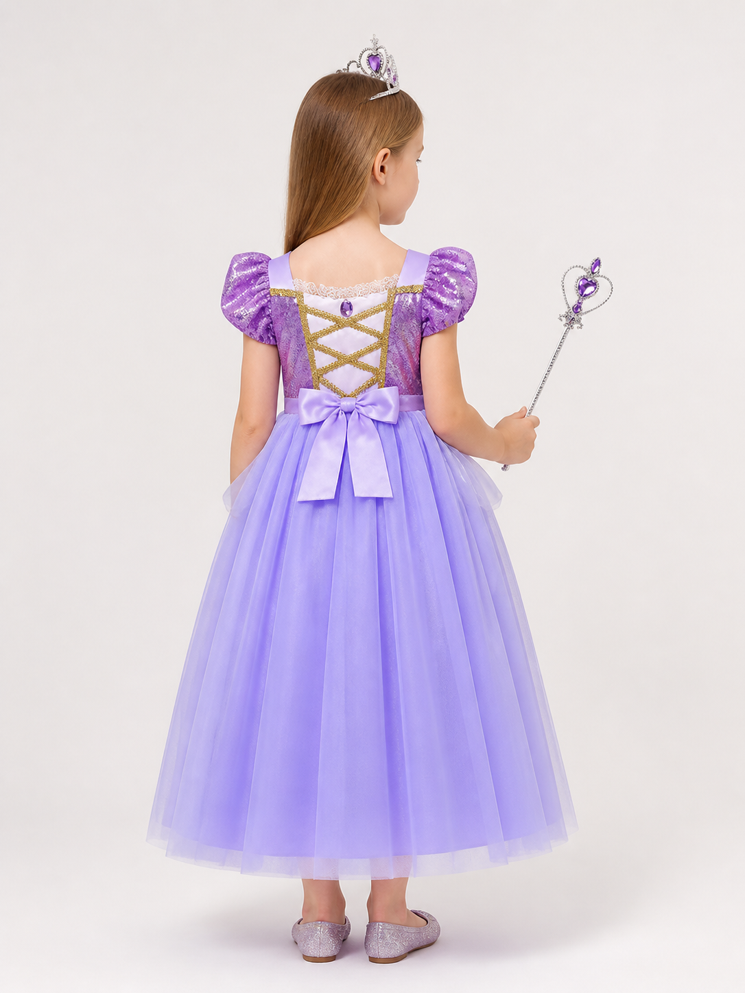Purple Princess Costume for Halloween back view