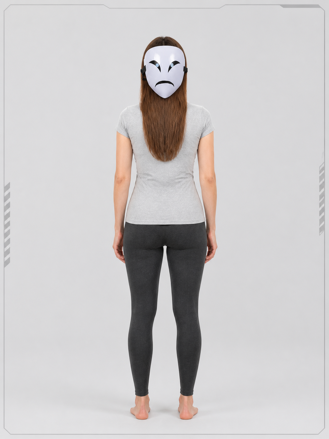 Scary Carnival Mask for Halloween and Cosplay back view