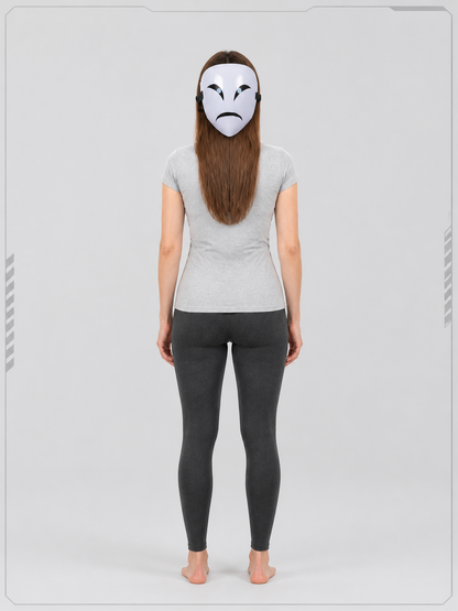 Scary Carnival Mask for Halloween and Cosplay back view