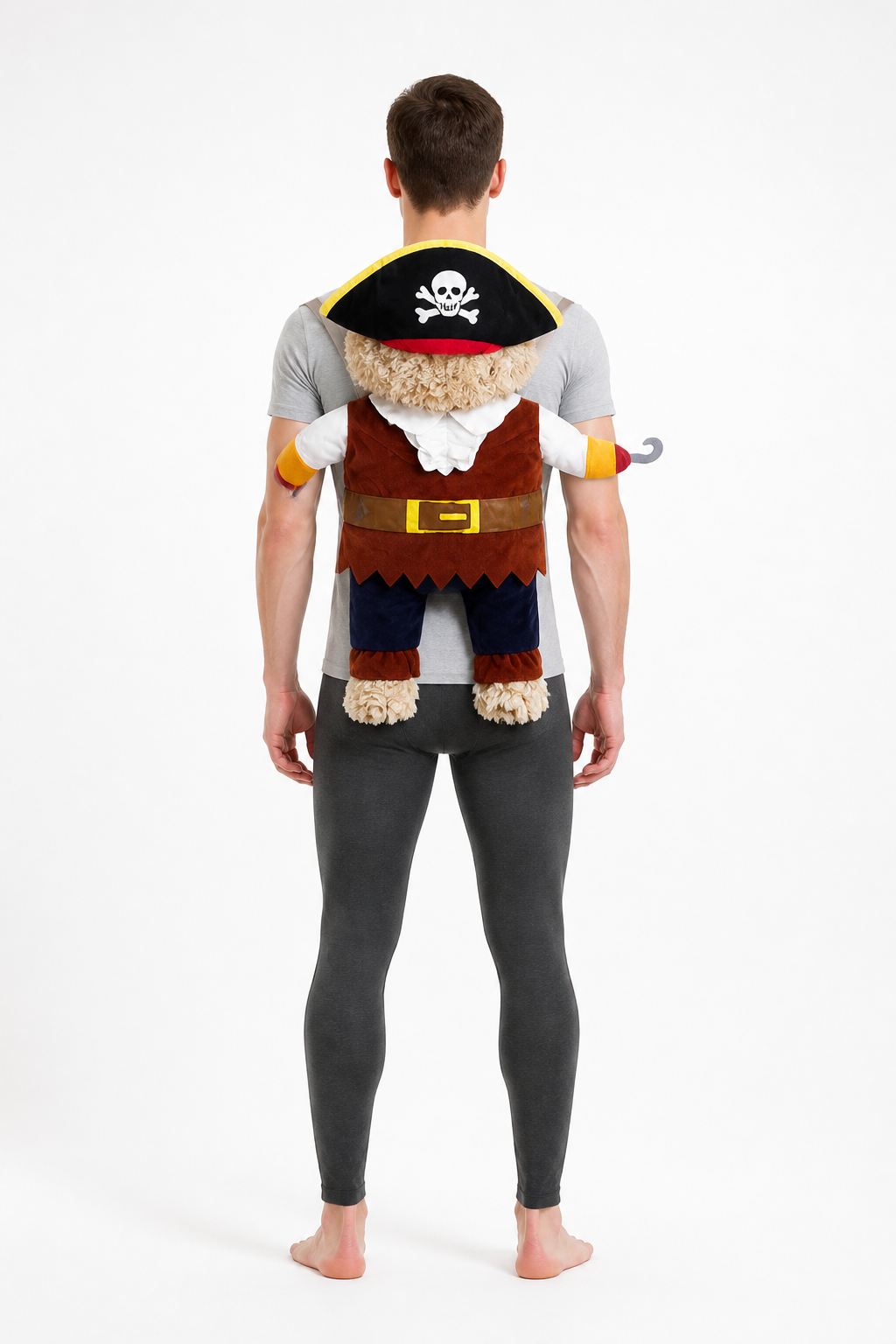 Pirate Costume for Pets with Hat and Belt for Halloween back view