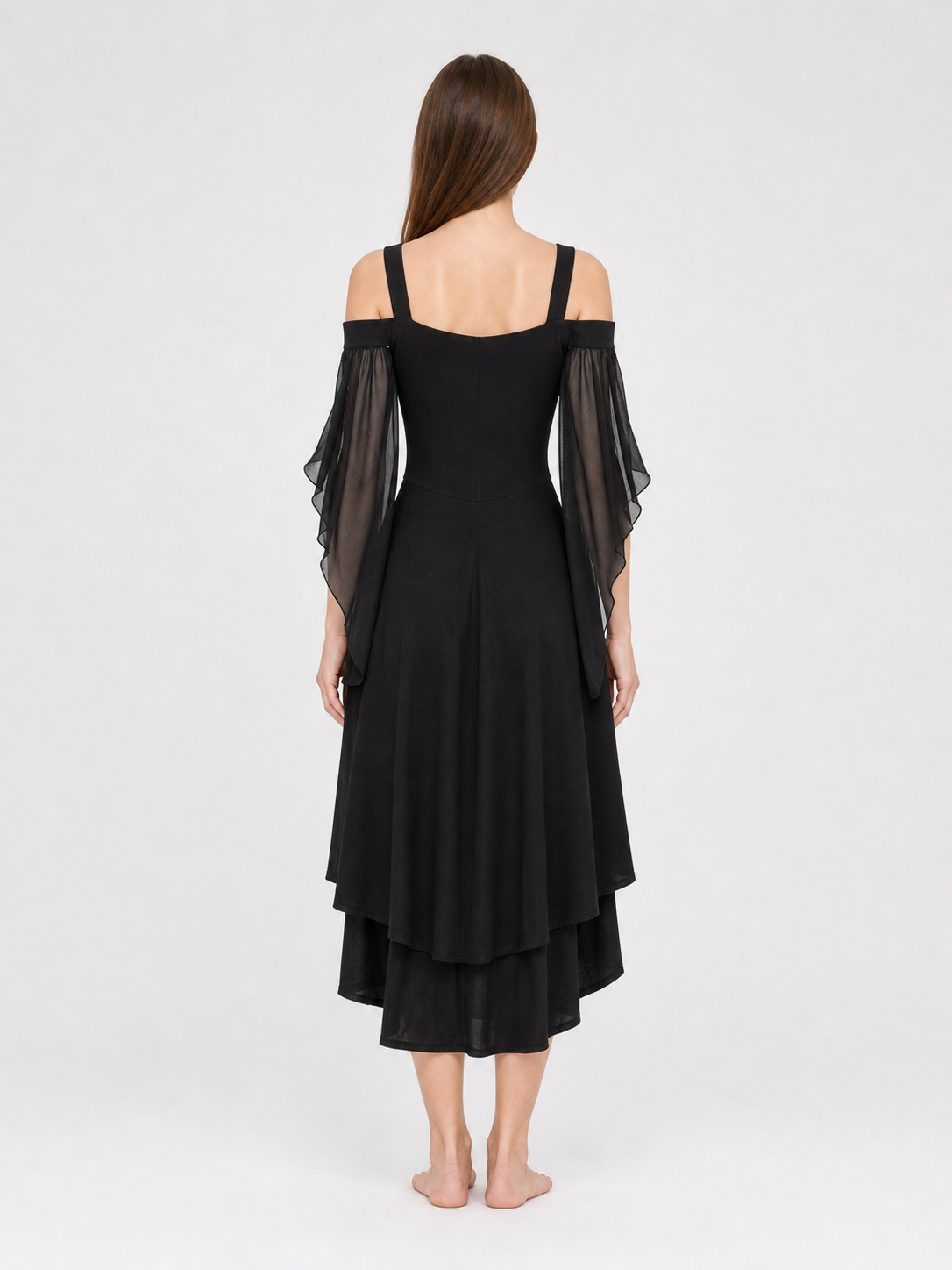 Gothic Lace-Up Strappy Dress