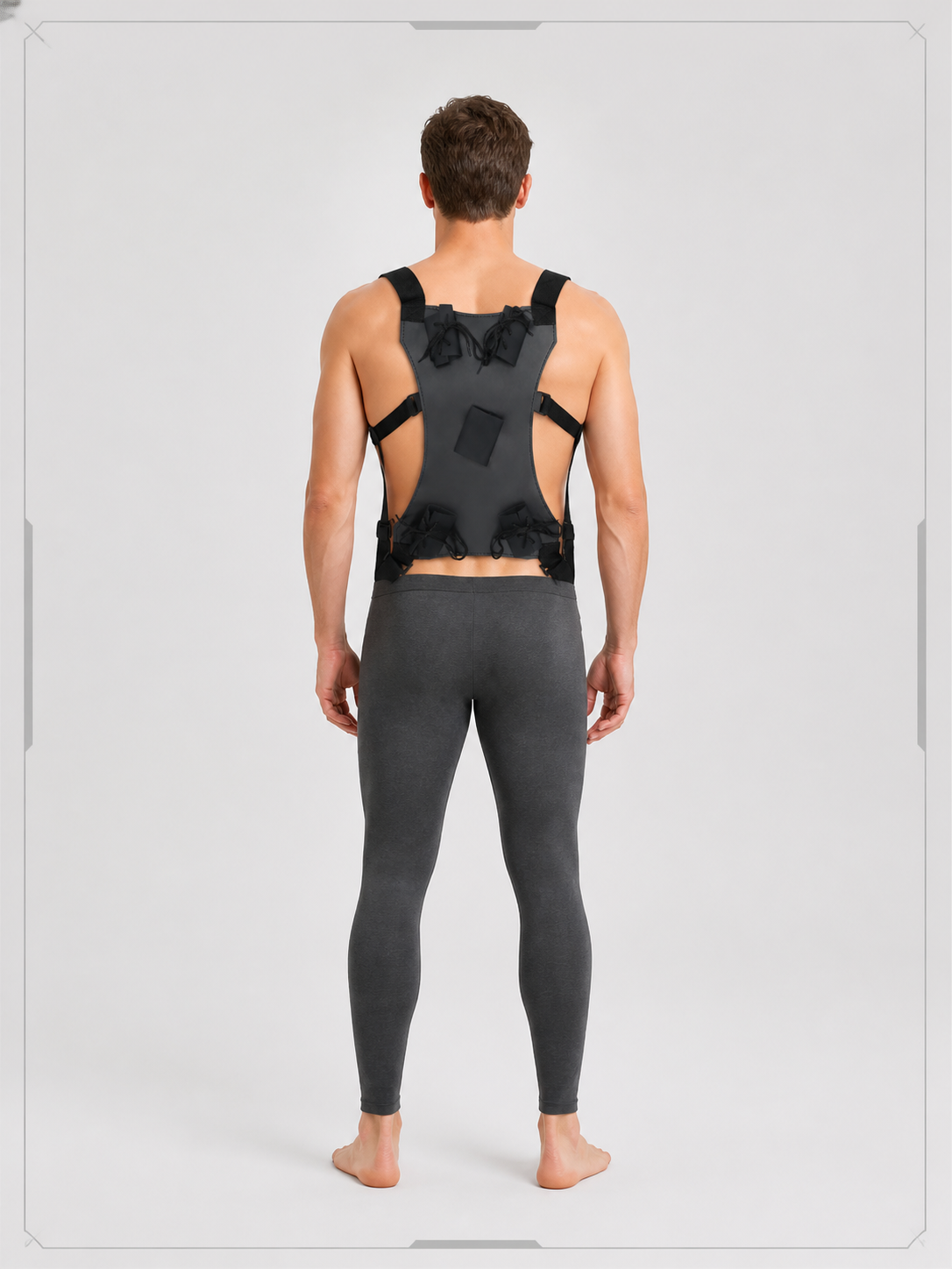 Holster Set with Adjustable Straps, Black back view