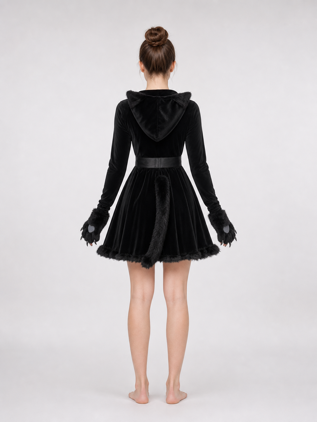 “Black Cat” costume dress for Halloween and cosplay