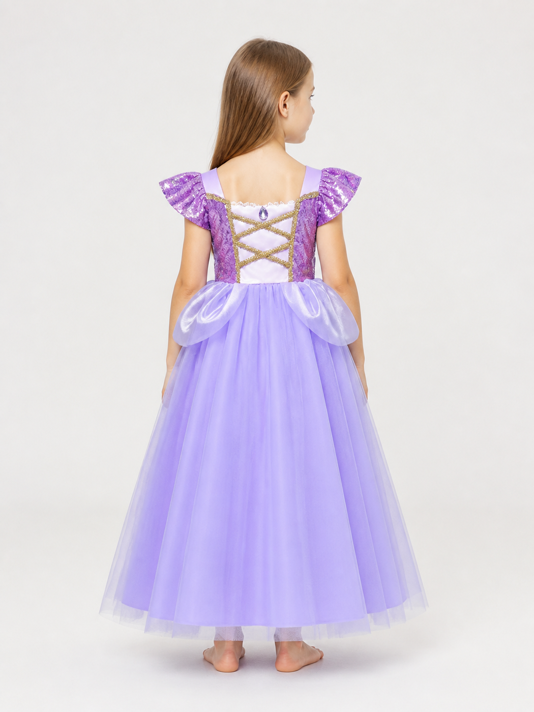 Purple Princess Halloween Costume back view