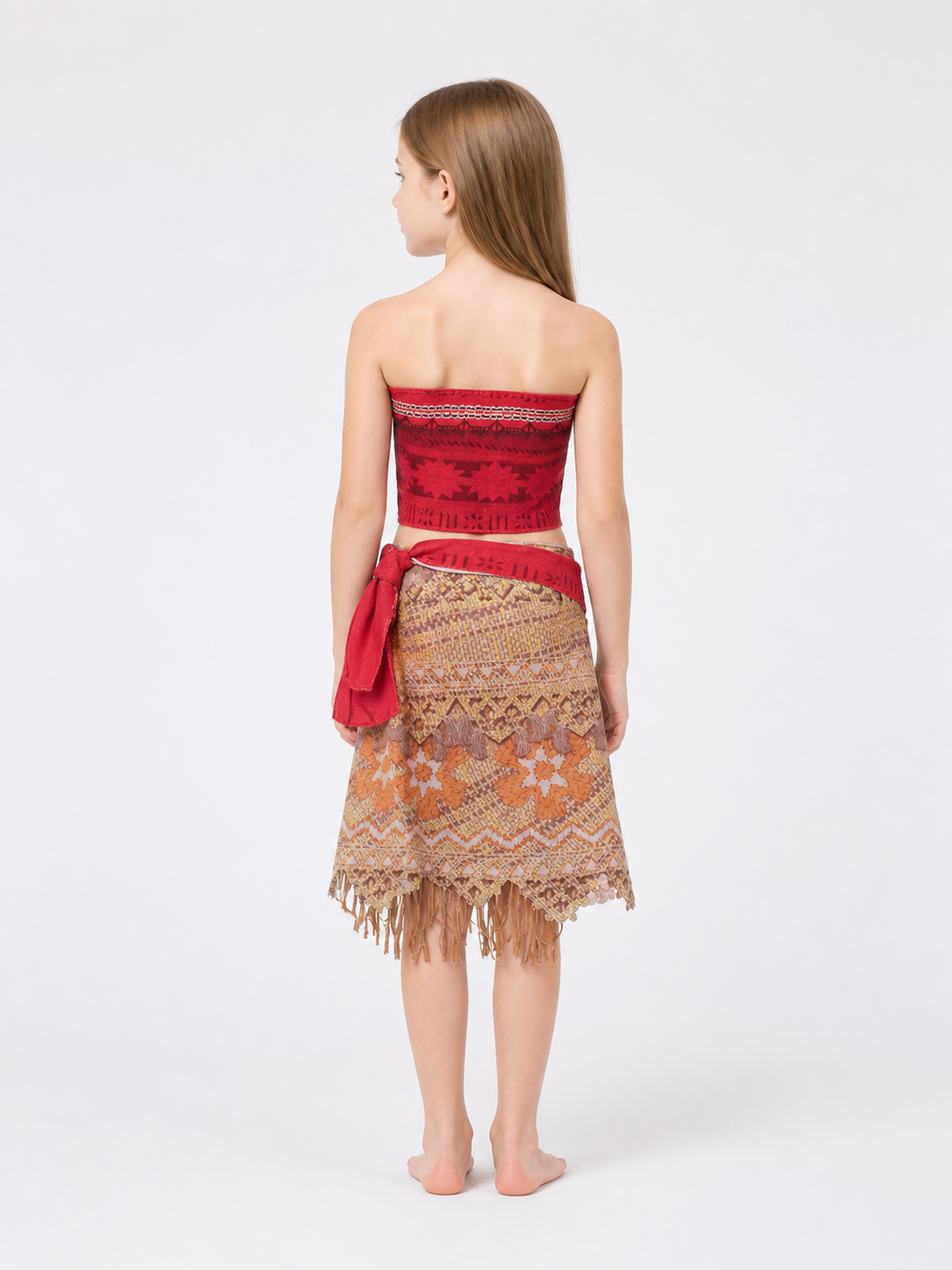 Fringed Princess Costume for Carnival and Cosplay back view