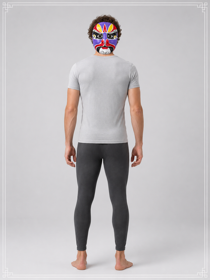 Chinese-Style Carnival Mask for Halloween and Cosplay back view